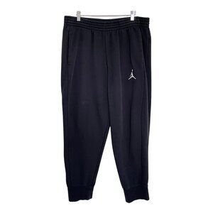 Jordan Jogger Sweatpants Mens XXL Black Fleece Jumpman White AA5591-010
